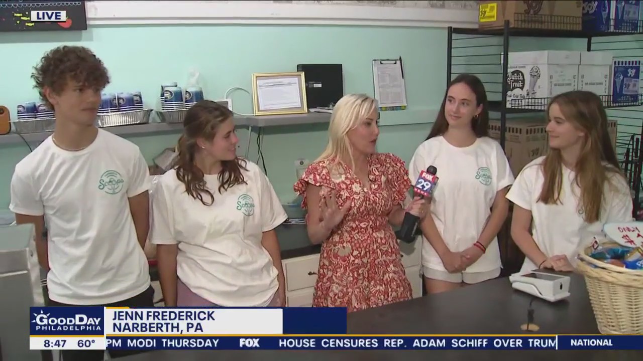 Group of teens buy local ice cream shop to learn how to run business