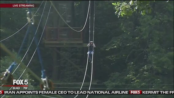 Zipline Across The Bronx River