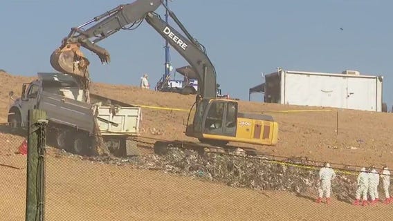 Landfill search for missing Texas mom