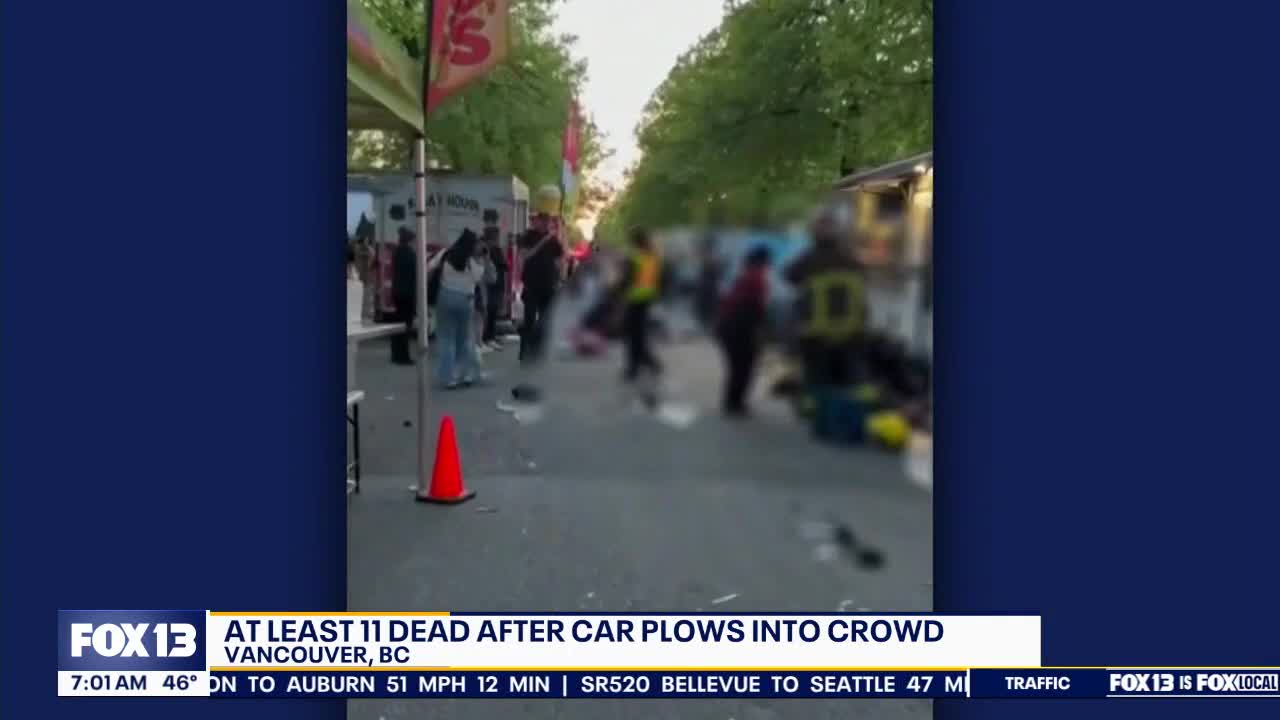 At least 11 dead after car plows into Vancouver, B.C. crowd | FOX 13 ...