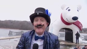 FOX 9's Ian Leonard Polar Plunge in Maple Grove