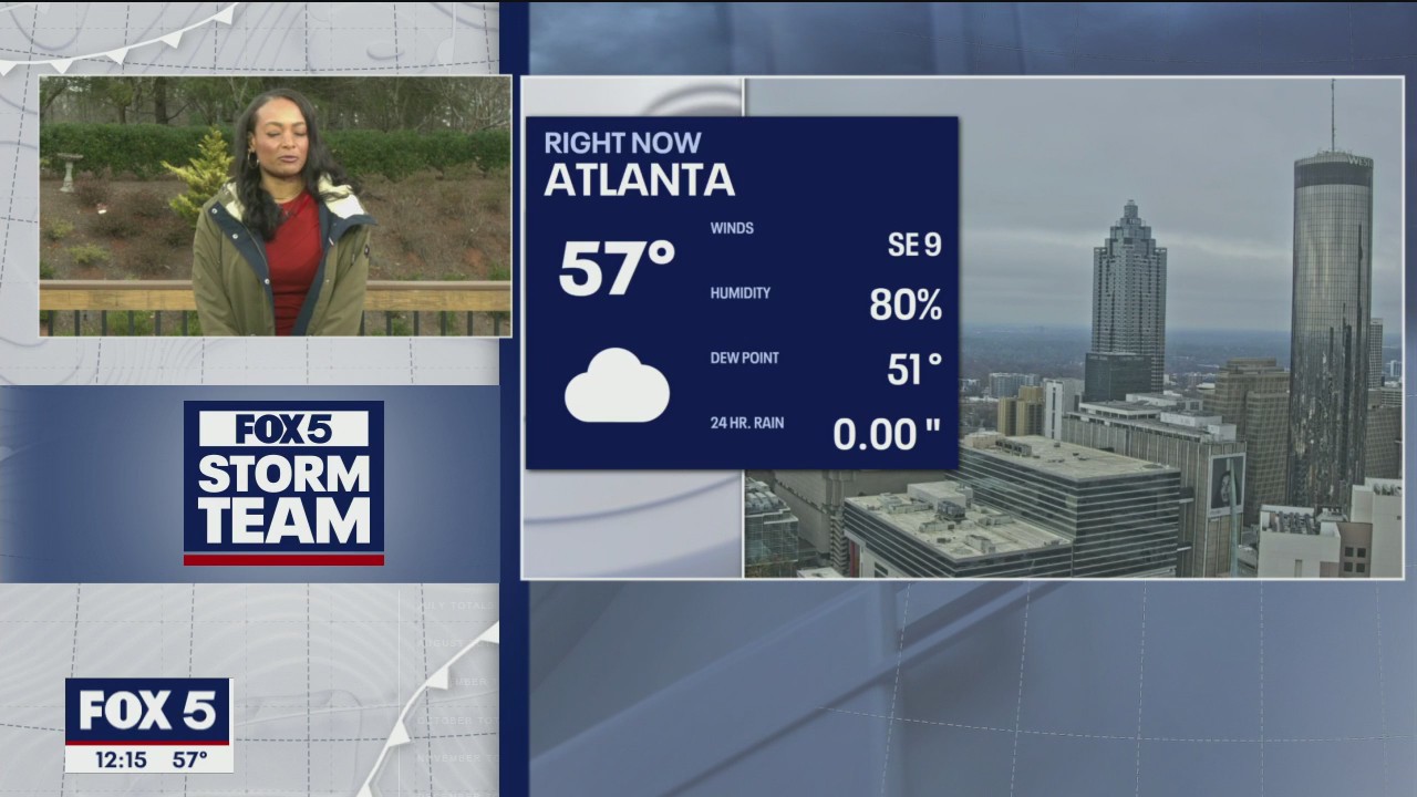 Thursday midday weather forecast