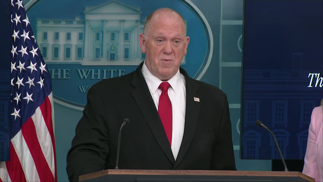 Border czar speaks at White House press briefing