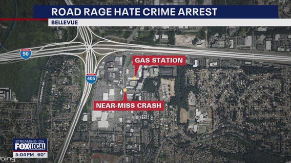 Man charged with Bellevue road rage hate crime