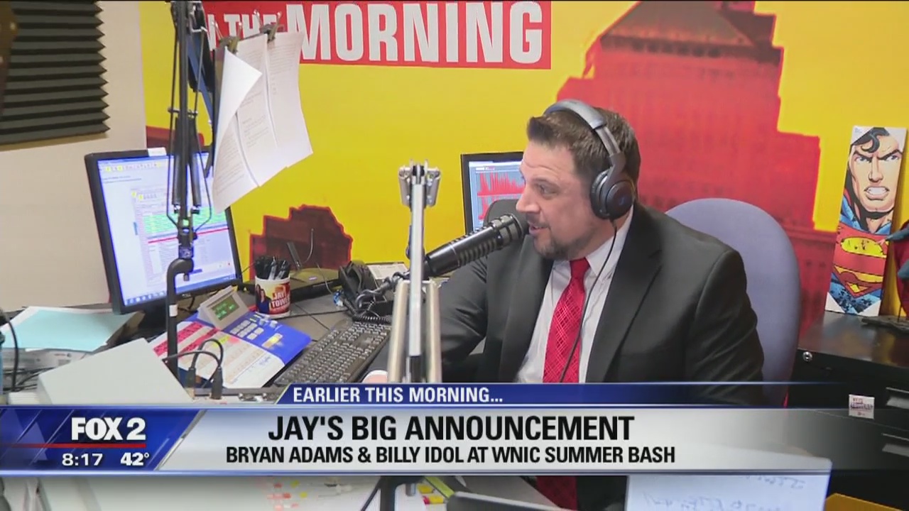 Bryan Adams and Billy Idol at WNIC Summer Bash