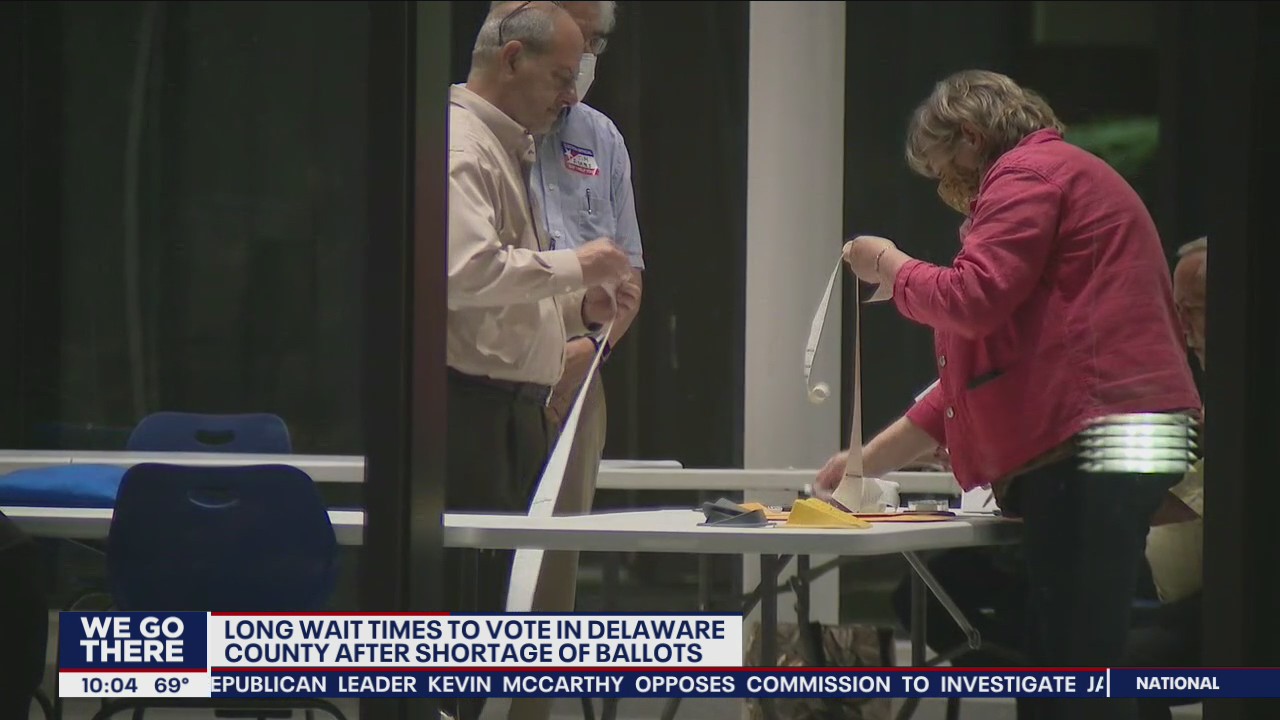 Polling places run out of ballots in Pennsylvania primary