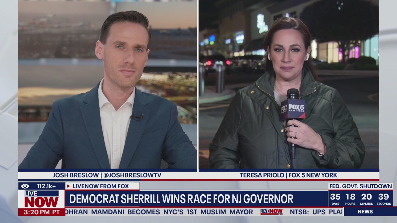 Democrat Sherrill wins race for NJ governor