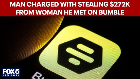 Man charged with stealing $272K from woman he met on Bumble