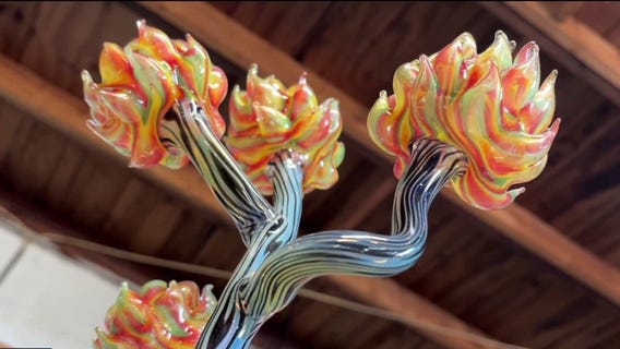 Bay Area artist works with glass