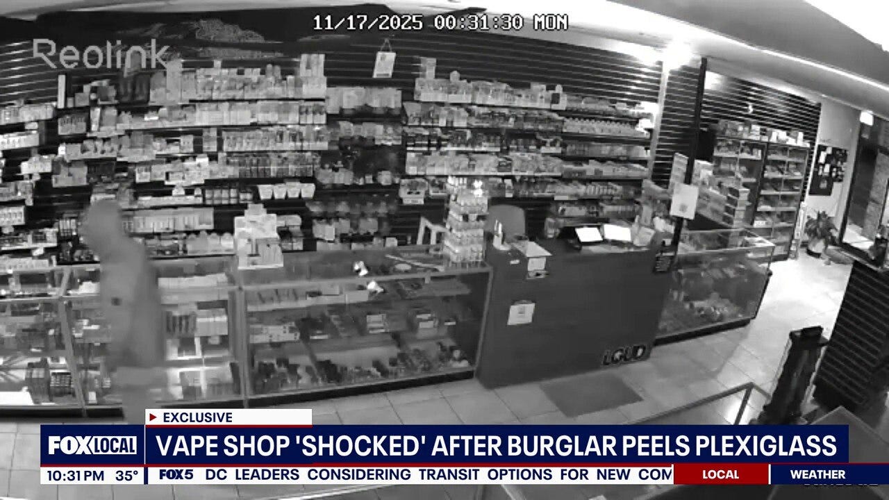 Frederick vape shop broken into after burglar peels plexiglass