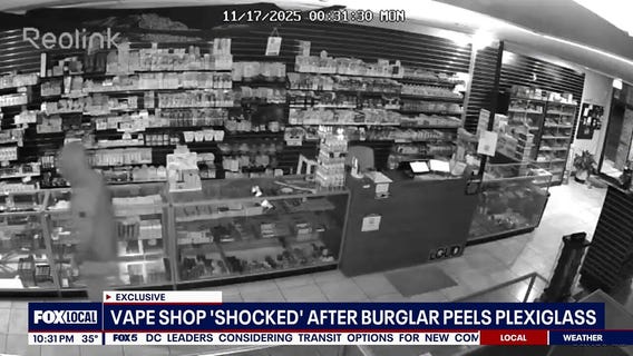Frederick vape shop broken into after burglar peels plexiglass