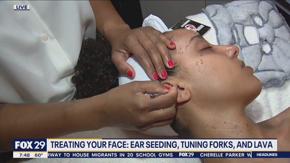 Treating your face: Ear seeding, tuning forks and lava in Montgomery County