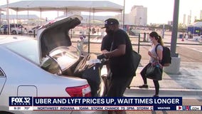 Increase in rideshare prices and longer wait times