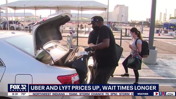 Increase in rideshare prices and longer wait times