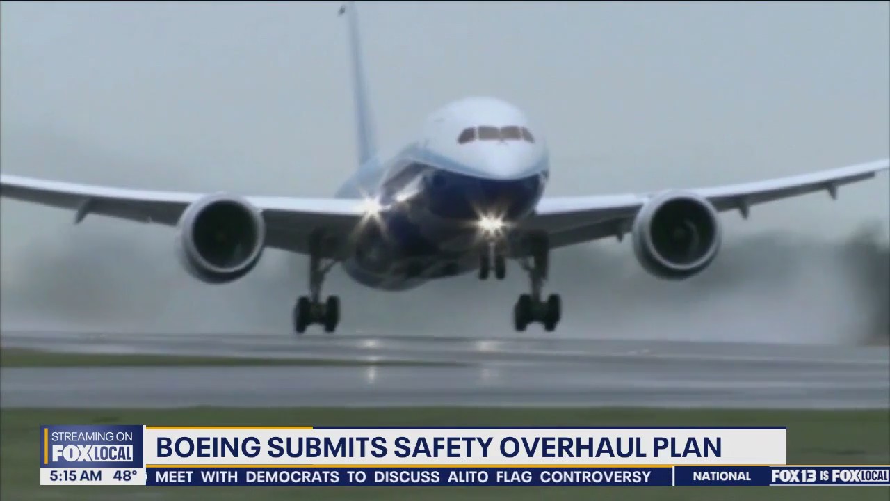 Boeing submits safety overhaul plan
