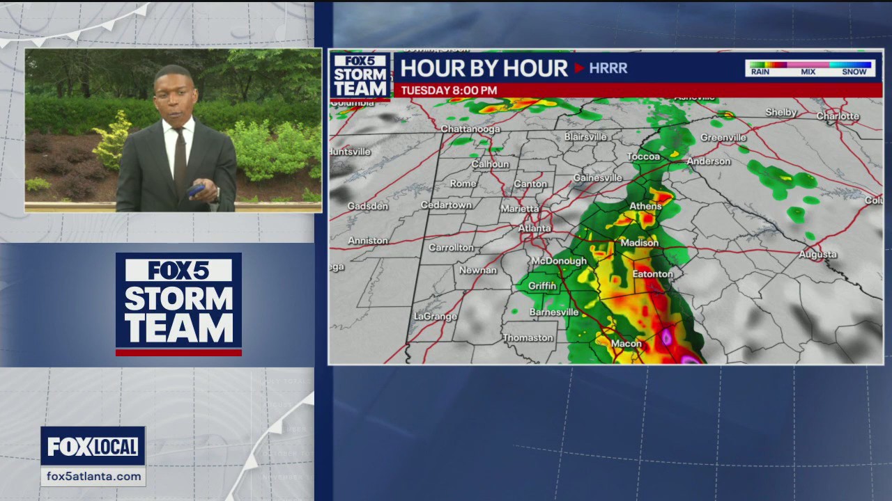 Tuesday midday weather forecast