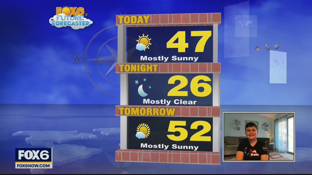 Future Forecaster: 10-year-old Dylan helps with the weather