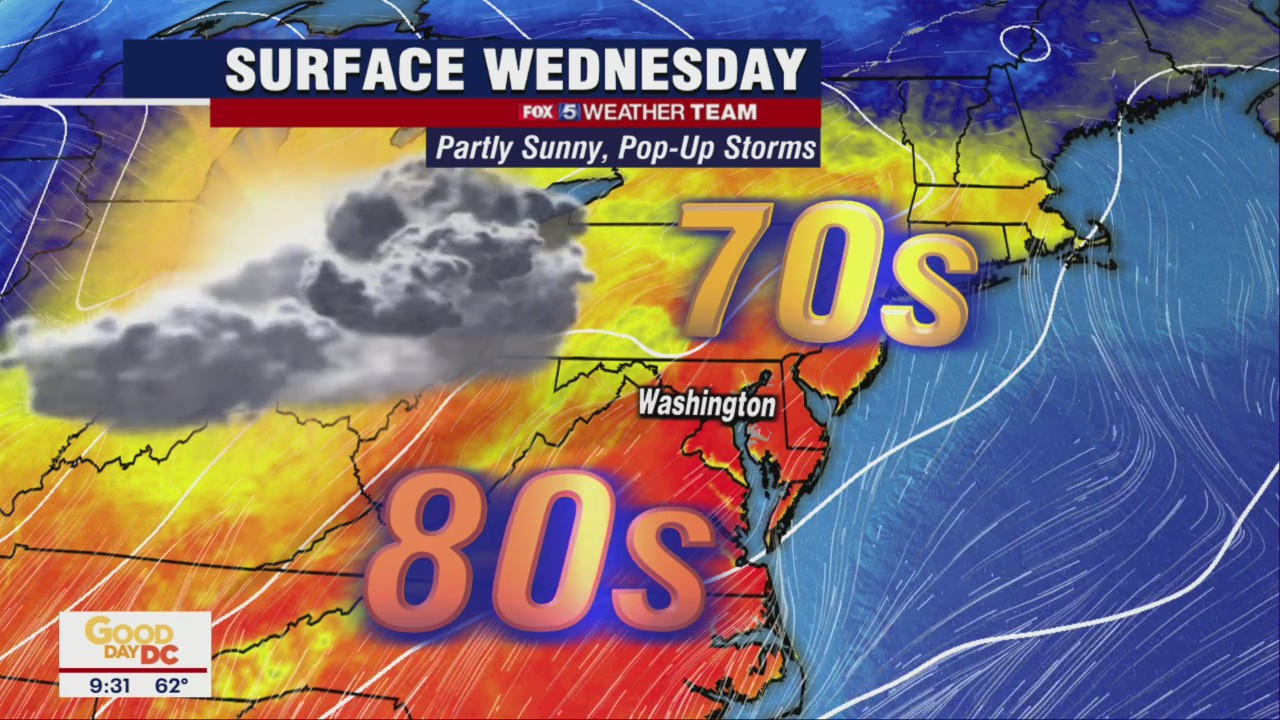 FOX 5 Weather forecast for Wednesday, April 13