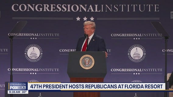 President Trump hosts Republicans at one of his FL golf resorts