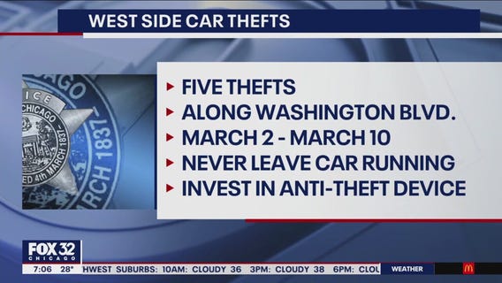 West Side residents warned of recent car thefts