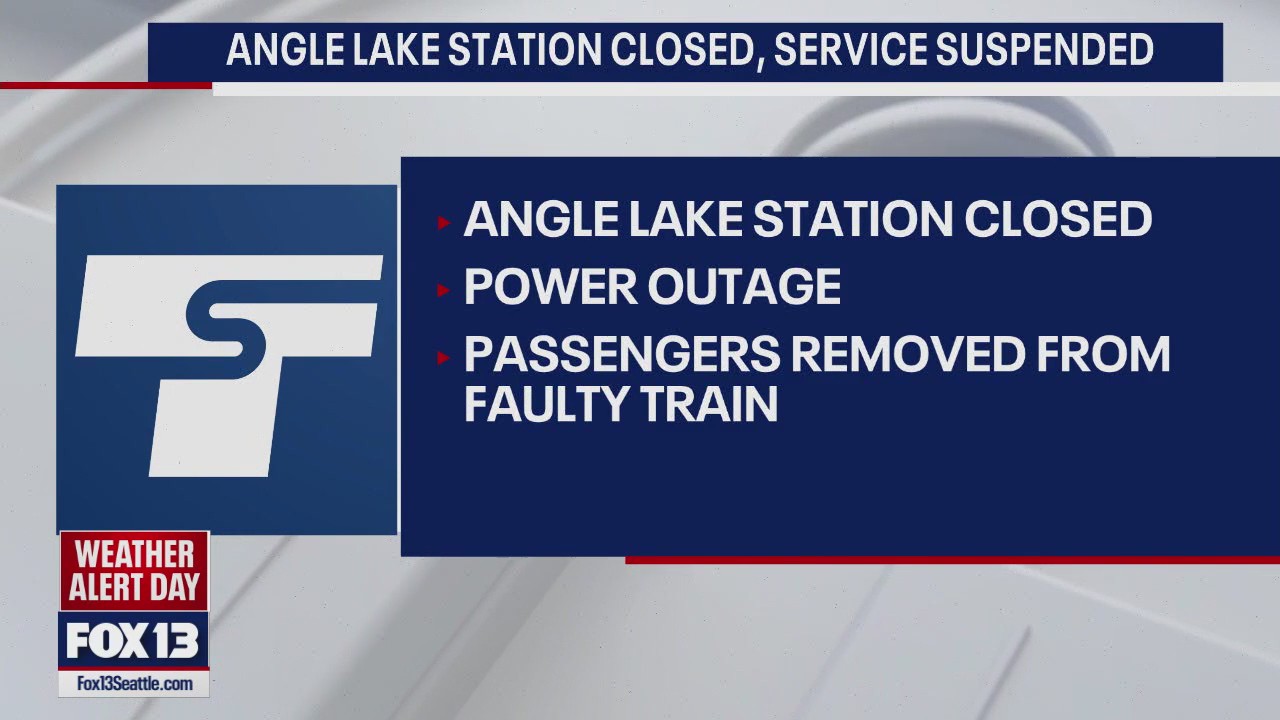 Sound Transit Angle Lake station loses power, passengers removed