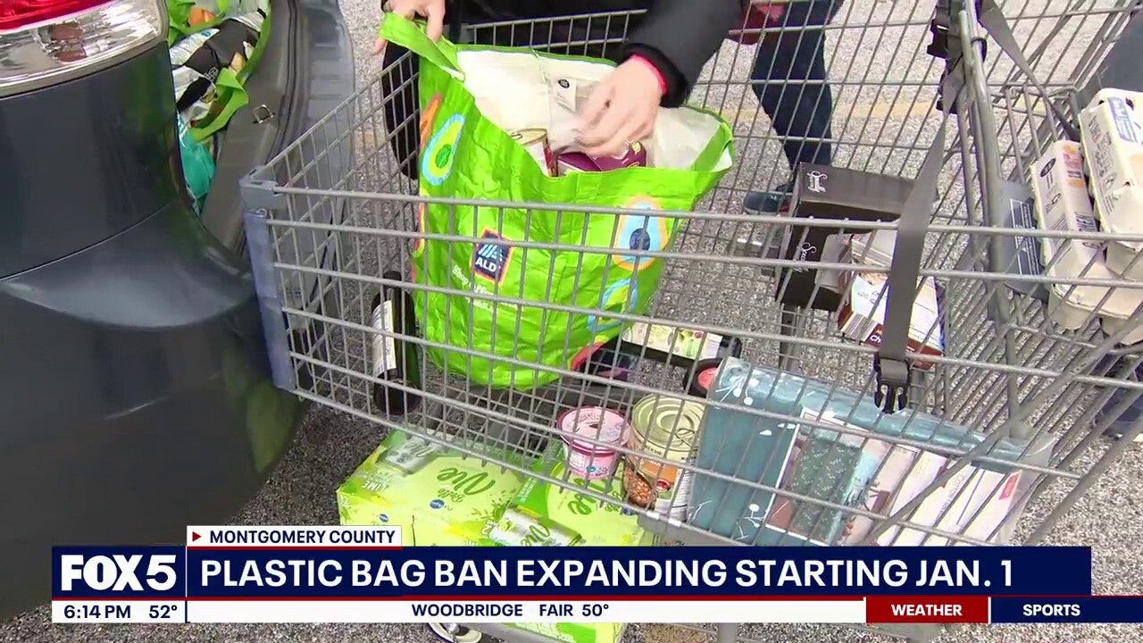 Montgomery County expanding plastic bag ban starting Jan. 1