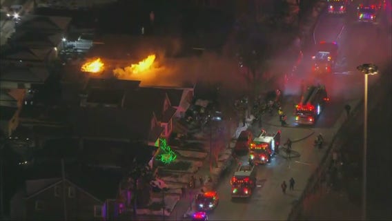 Firefighters battling large blaze on Chicago's South Side