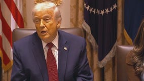 President Trump defending tariff push