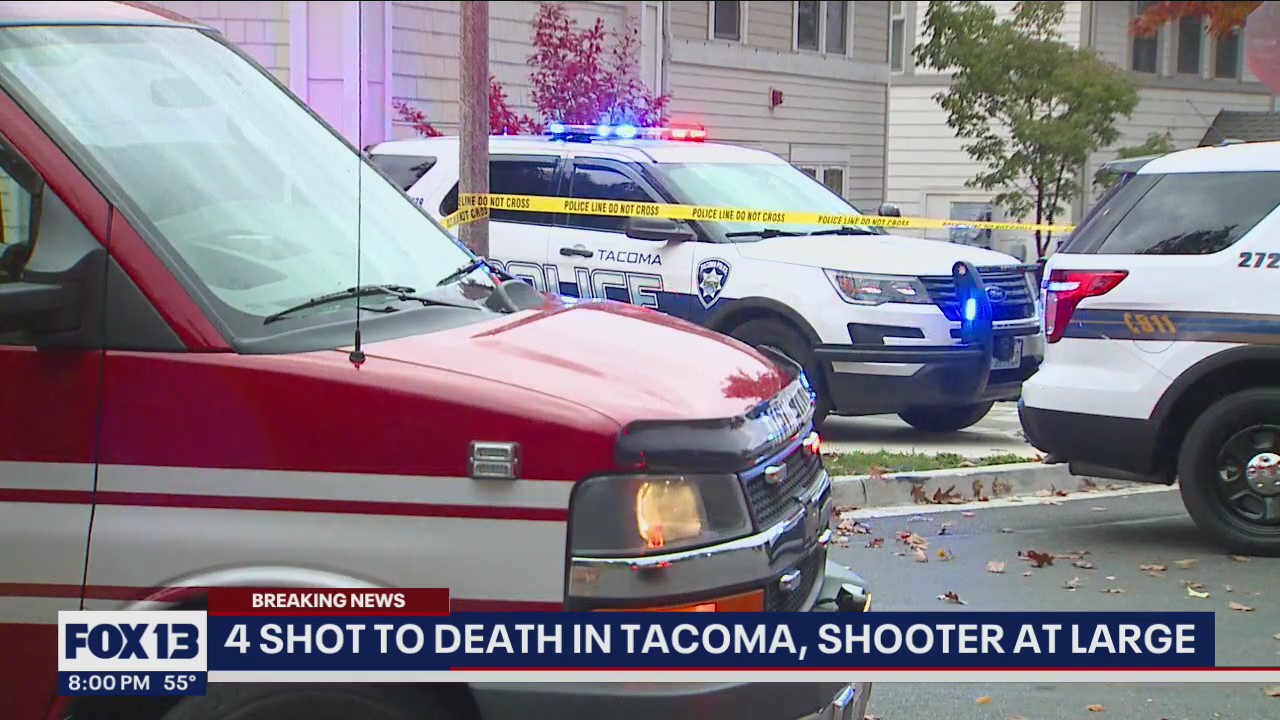 4 killed in Tacoma shooting, police searching for suspect | FOX 13 Seattle