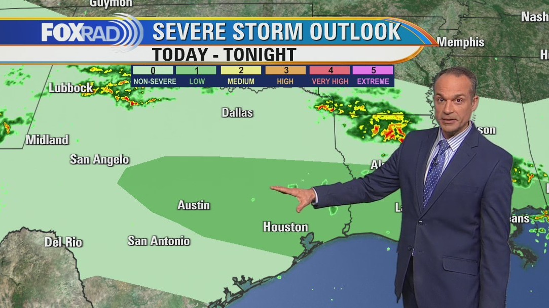 Line of afternoon or evening storms likely, some strong