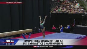 Simone Biles makes history at U.S. Gymnastics Championships