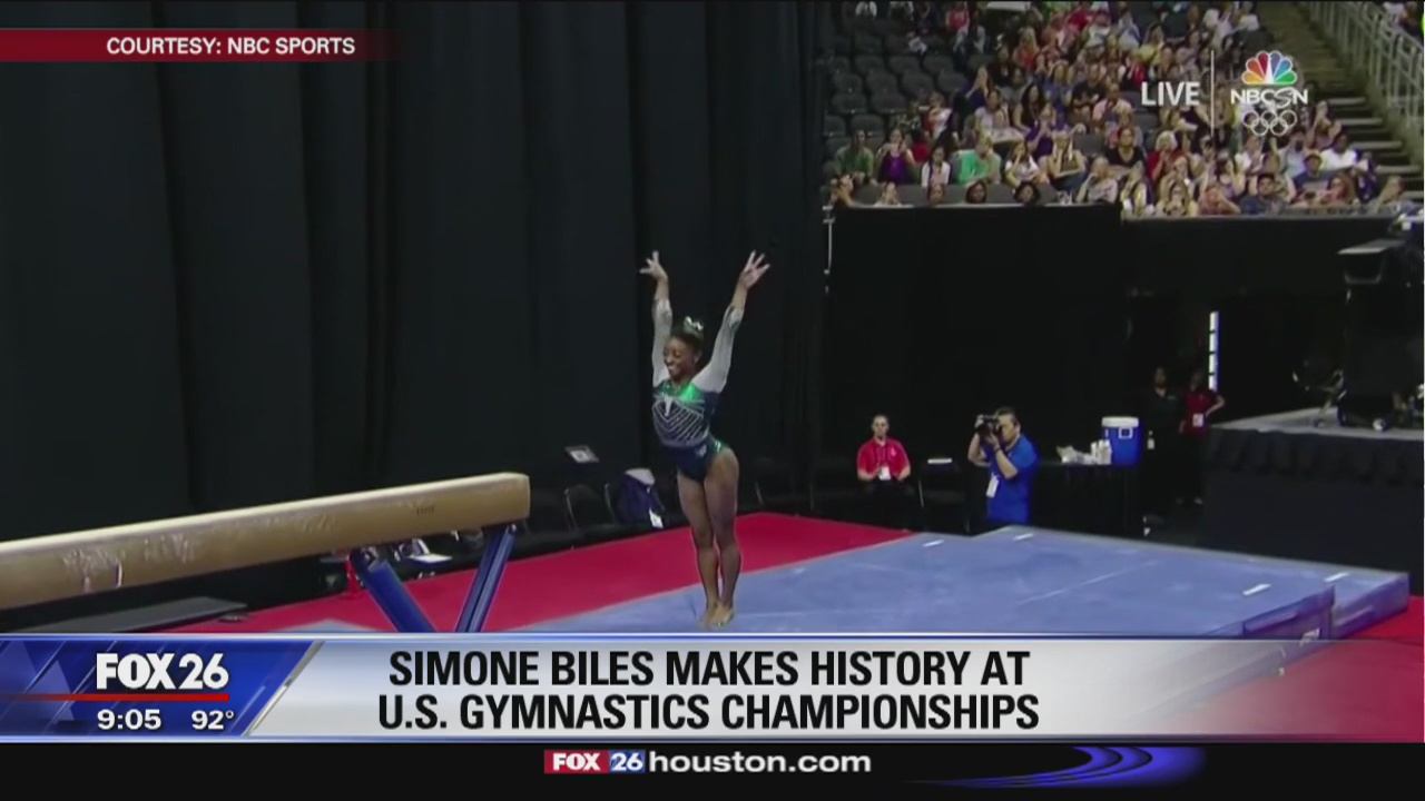 Simone Biles makes history at U.S. Gymnastics Championships
