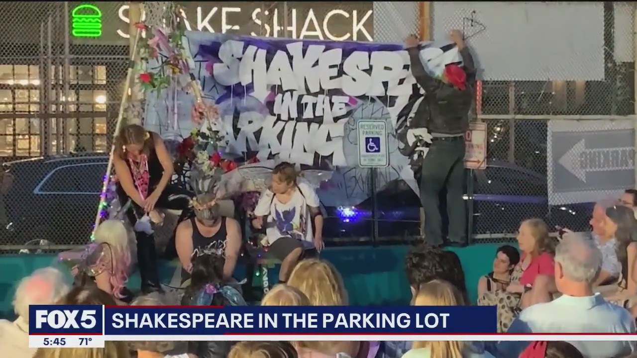 Shakespeare performed in a Lower East Side parking lot