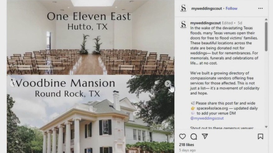 Texas flooding: Wedding pros give back to victims