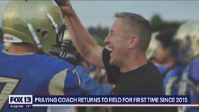 After years of fighting, a praying football coach got his job back. Now he's unsure he wants it