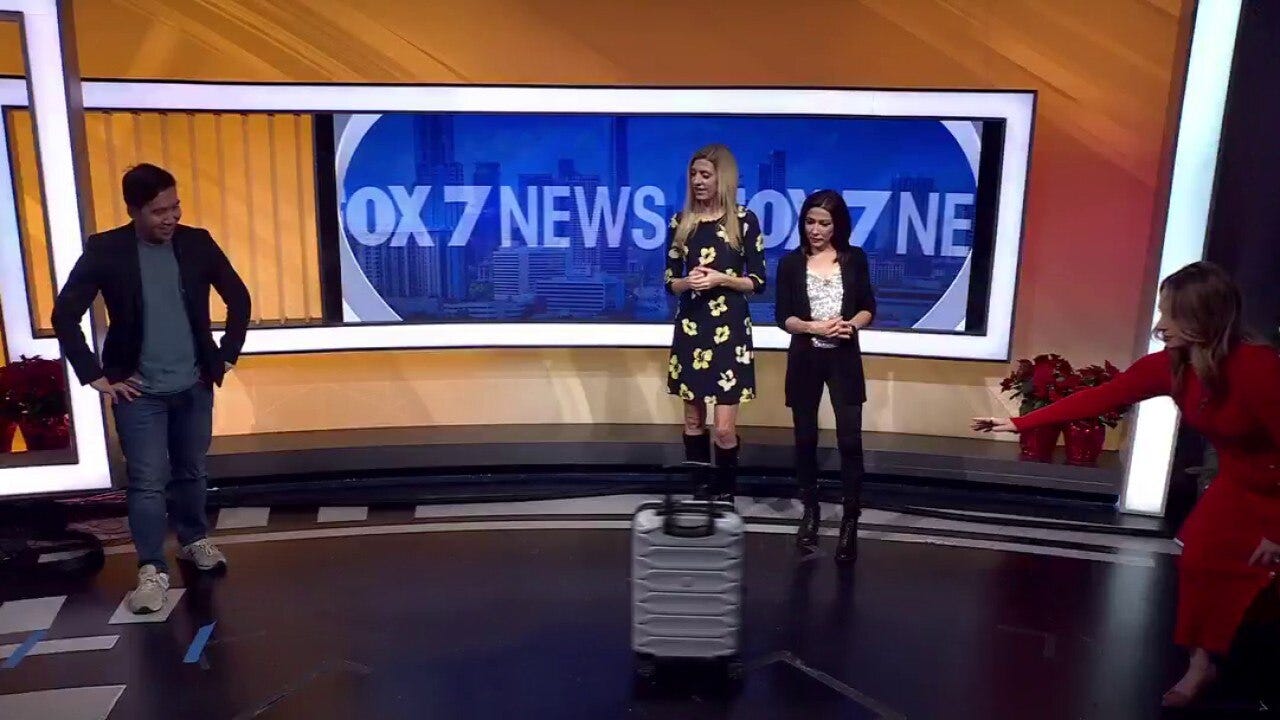 'Suitcase Curling' challenge: FOX 7 Austin games