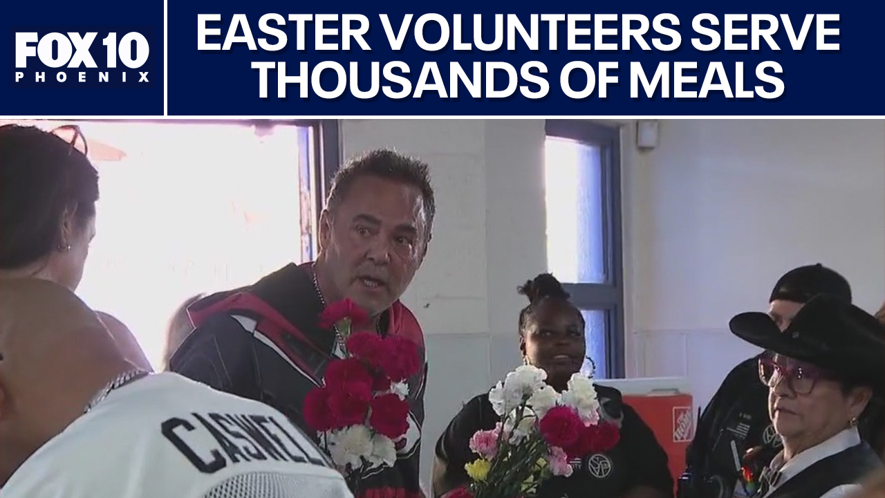 Volunteers at St. Vincent de Paul help for Easter