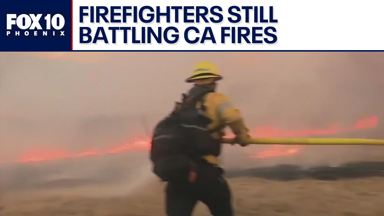 Nine wildfires continue burning in California