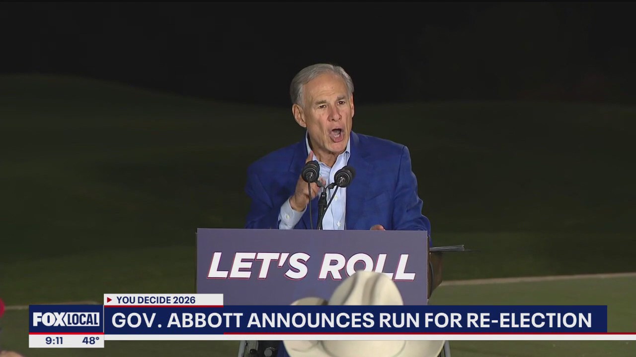 Governor Greg Abbott announces run for re-election