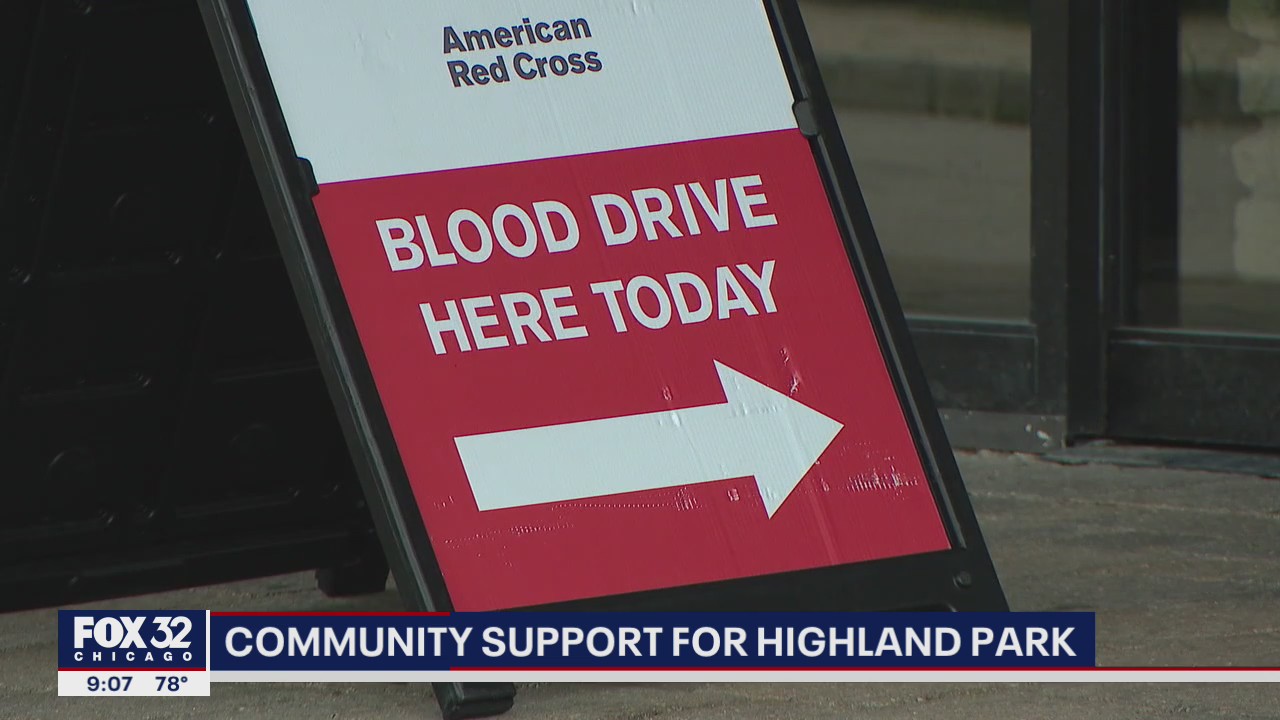 Highland Park blood drive fully booked in show of support after parade shooting