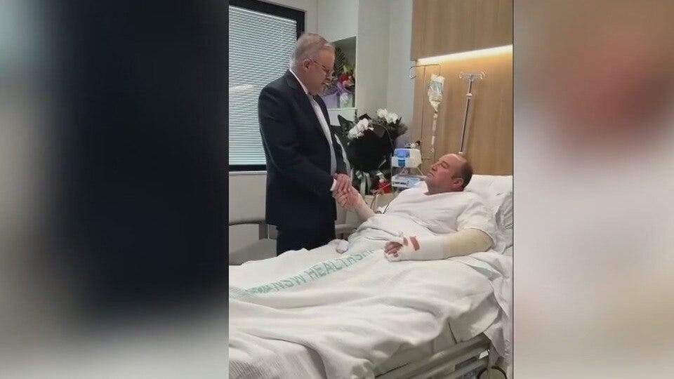 Prime minister visits Australian hero