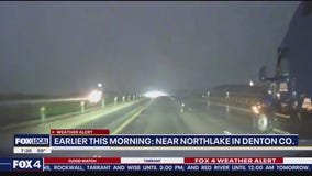 Drive Cam: Lightning, hail sweeps through North Texas