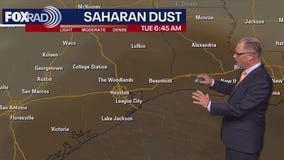 Houston weather: Rain moving out, Saharan Dust moving in
