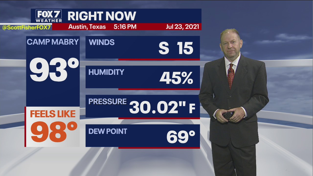 Evening weather forecast for July 23, 2021