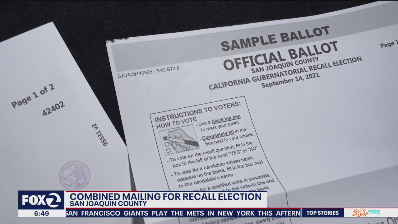 Voters confused by recall election ballots received in mail