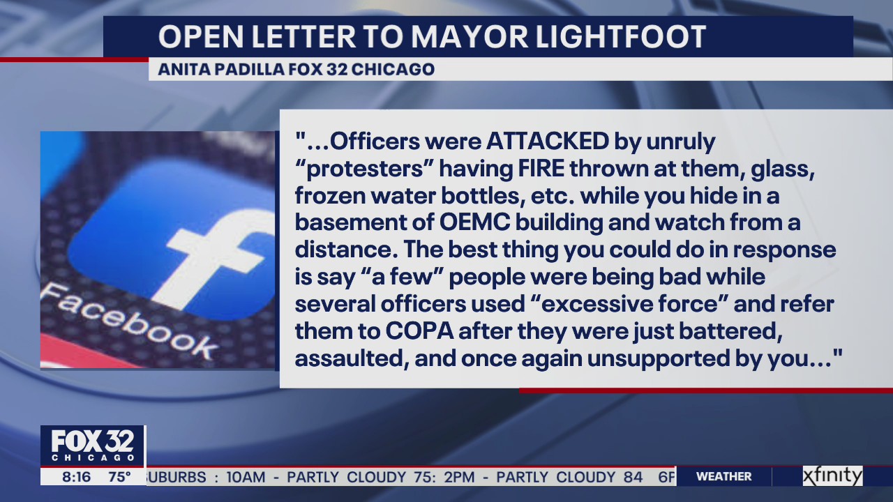 Chicago police officer pens open letter to Lightfoot, slamming her treatment of CPD