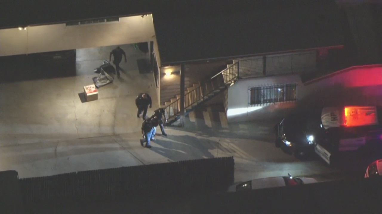 Police chase suspect pulled from car port by cops