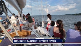 Cruising along the York River