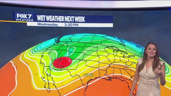 Austin weather: Steady temps, wet weather soon