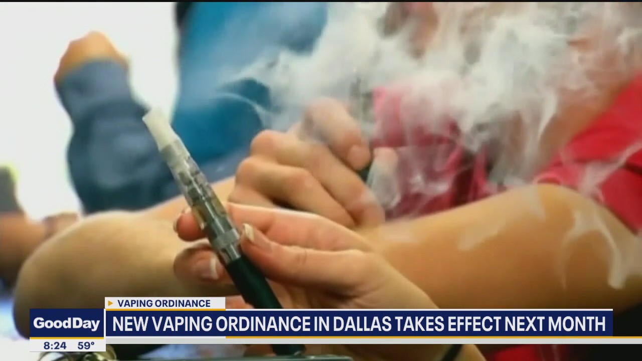 New vaping ordinance in Dallas takes effect next month